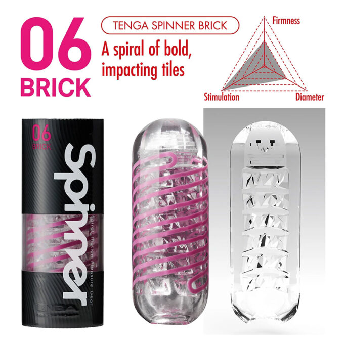 Masturbador Tenga Spinner Brick koito sexshop ecuador